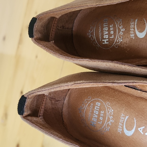 Jeffrey Campbell Wedge Pump LadyLike Havana Size 7 Nude Leather Suede - Picture 4 of 17